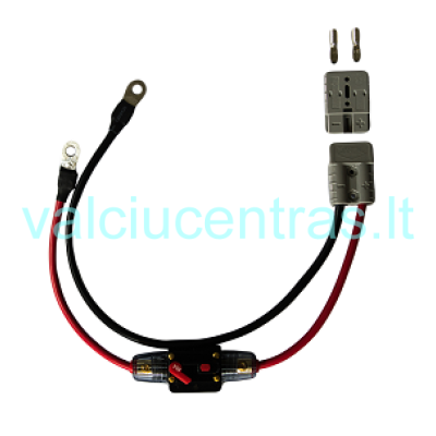 Electric motor connection with 60A automatic fuse